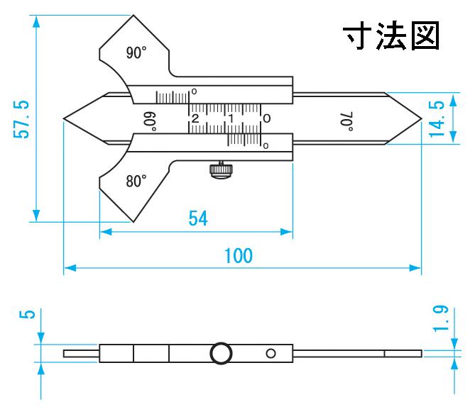 新潟精機溶接ゲージ品番：AWG-10 溶接ゲージ Welmart